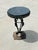 Rustic European Antique Iron and Marble Outdoor Side Table For Sale - Image 3 of 7