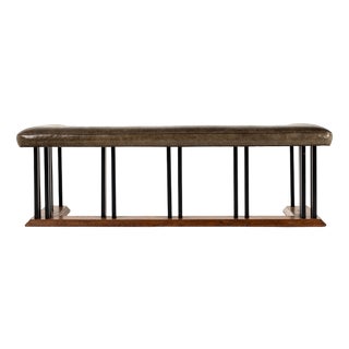 Large Leather Club Fender, 1950s For Sale