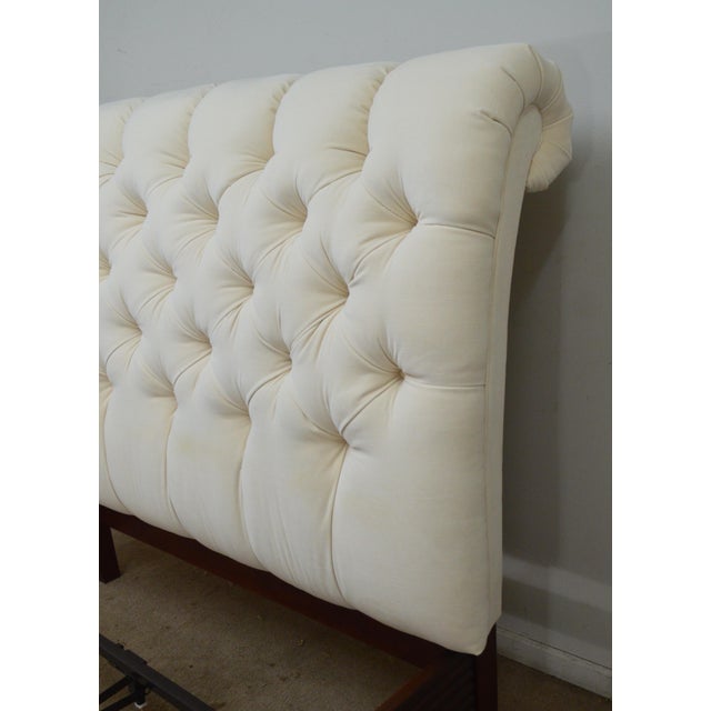 Stickley Queen Tufted Bed For Sale - Image 11 of 12