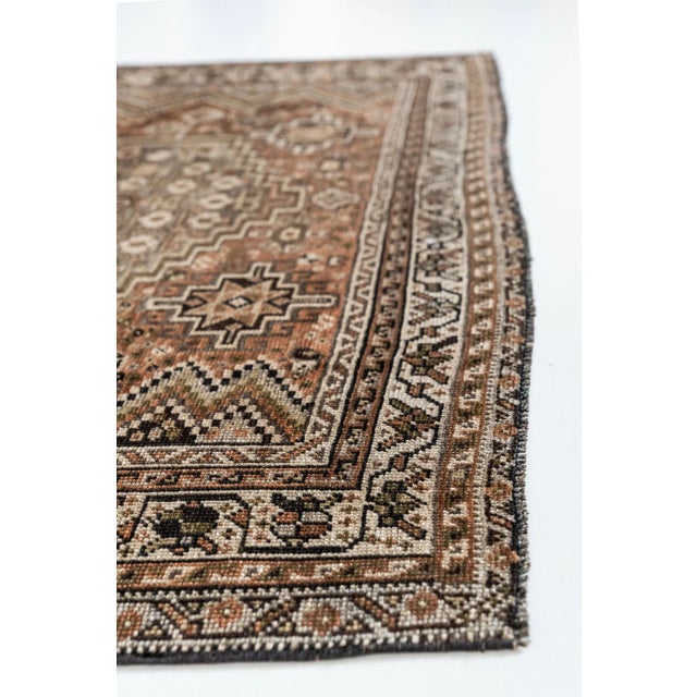 Antique Shiraz Scatter Rug For Sale - Image 9 of 10