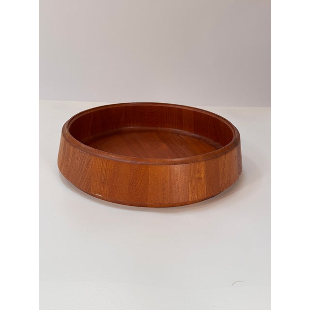 1960s 1960s Monumental 20” Scanform Handmade Teak Bowl For Sale - Image 5 of 18