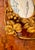 Antique Edwardian Gilt Metal Mirrored Grape Vine Drinks Serving Tray, 1900 For Sale - Image 11 of 12