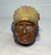 This rare antique Native American Indian Chief white metal still bank is a unique and collectible piece originating from...