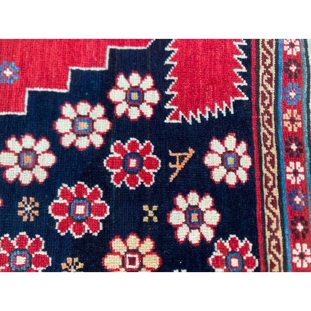 Textile Antique Shahnazari Shirvan Caucasian Rug 3'9" X 6'4" Circa 1870 For Sale - Image 7 of 14