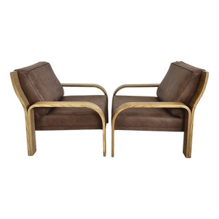 Walter Knoll Lounge Chairs - A Pair For Sale