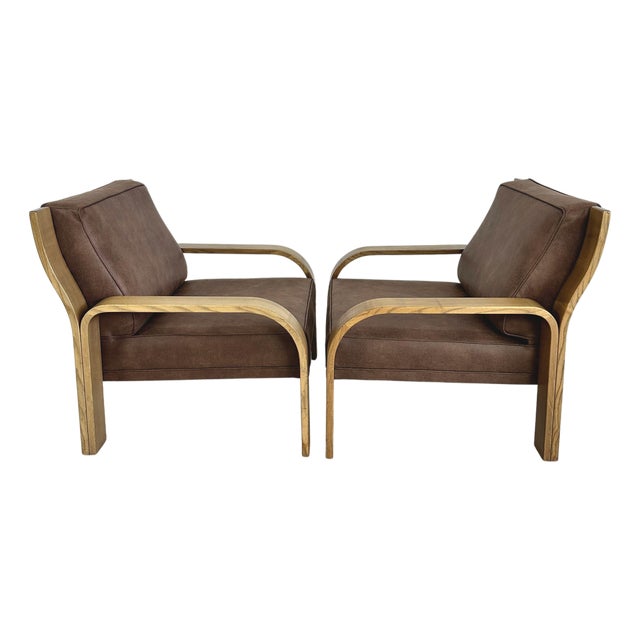 Walter Knoll Lounge Chairs - A Pair For Sale