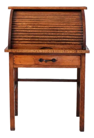Antique Child's Roll-Top Secretary Desk