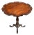 Antique English Mahogany Georgian Style Tray Top Occasional Table Circular Wine For Sale