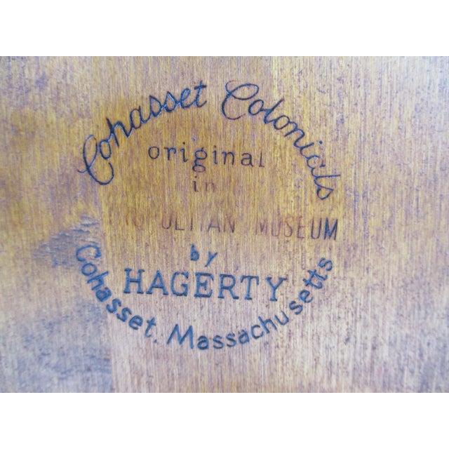 Wood Octagon Maple Candle, Plant or Lamp Stand Side Table - Cohasset Colonials by Hagerty For Sale - Image 7 of 8