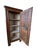 Piedmontese Corner Cabinet in Wood and Lined with Florentine Lily Paper, 1750, in Very Good conditions. Designed before 1890