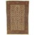 Textile Antique Persian Sultanabad, Wool Handmade Beige, Gold, Navy and Red Oriental Rug For Sale - Image 7 of 18