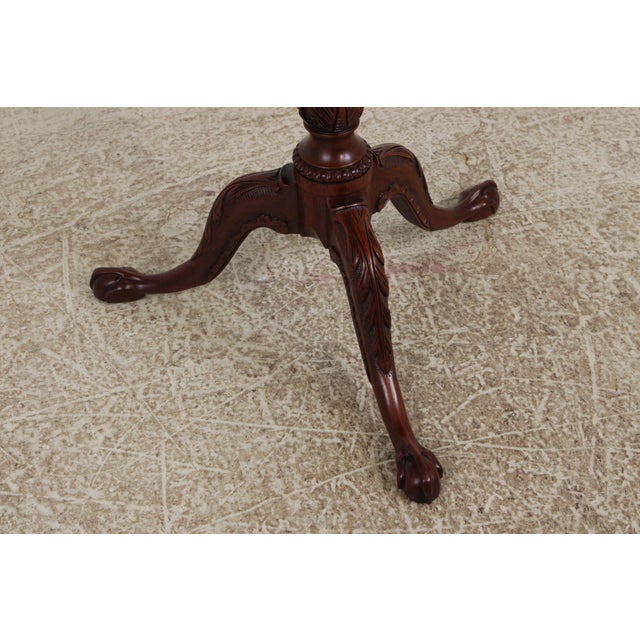 Henkel Harris Mahogany Tilt Top Pie Crust Table For Sale In Philadelphia - Image 6 of 13