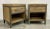 2020s Organic Modern Rustic Wood Nightstands Pair For Sale - Image 5 of 6