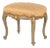 French Painted and Gilt Upholstered Stool, 19th Century For Sale