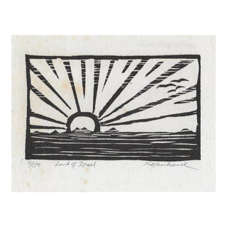 Irwin Jacob Rosenhouse Land of Israel Woodcut For Sale