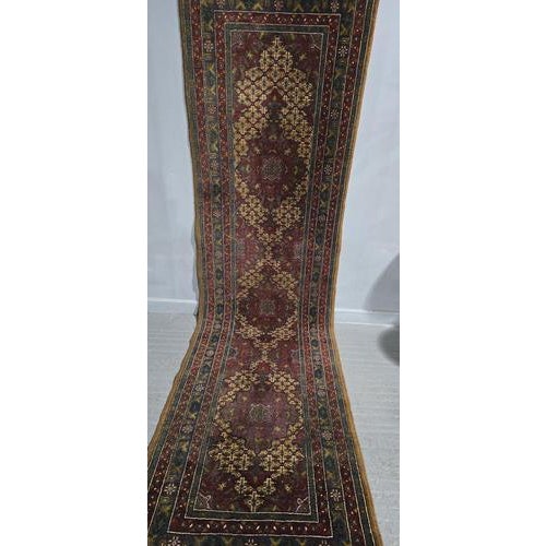 Tribal Runner Rug in Wool For Sale - Image 4 of 8