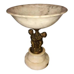 French Marble and Bronze Pedestal