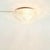Mid-Century Art Deco Geometric Transparent Glass Flush Mount from Limburg, Germany, 1970s For Sale - Image 6 of 10