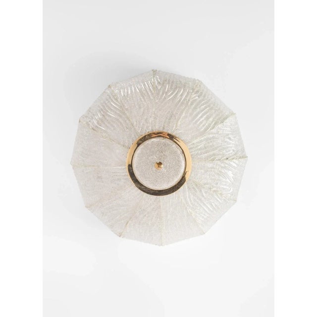 Ceiling Light in Brass and Dew Glass from Barovier and Toso, 1970s For Sale - Image 3 of 8