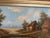 Vintage European Coastal Village Oil Painting Signed Dated 1961 Framed Landscape For Sale - Image 11 of 13