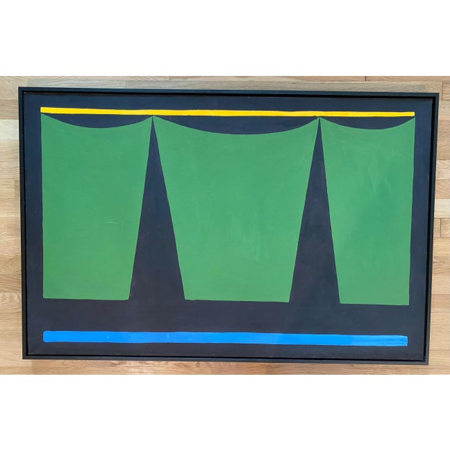 Framed Original Abstract Acrylic on Canvas Painting For Sale - Image 10 of 10