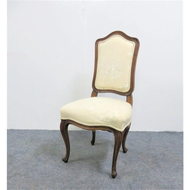 Wood Early 20th Century Louis XV Style Walnut Side Chair For Sale - Image 7 of 7