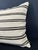 Contemporary Turkish Hemp Pillow Cushion Natural Beige Black Cushion Cover 20"x20" For Sale - Image 3 of 4