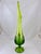 Mid-Century Modern 60's Green Swung Vase With Pedestal Base For Sale - Image 3 of 5