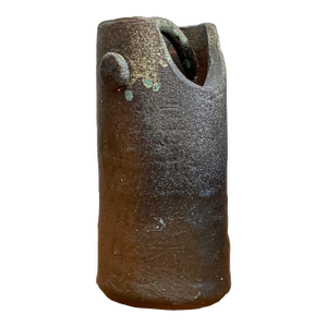Vintage Handcrafted Earthenware Vessel