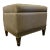 Modern Textured Champagne Silver Storage Bench For Sale