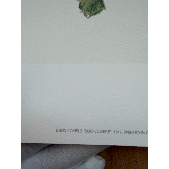 Expressionism Egon Schiele (1890-1918), Sunflowers, 1917, Printed in Italy For Sale - Image 3 of 12