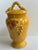 1980s Arte Italica "Sole Mustard" Collection Ceramic 15" Tall Yellow Jar With Lid Greaps and Leaves Design Made in Italy For Sale - Image 9 of 18