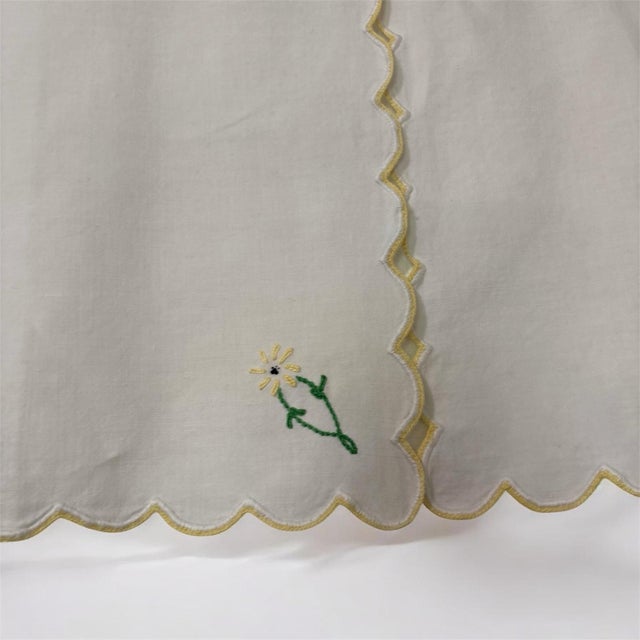 Contemporary Mini Bistro Curtains 12x12 Rustic Farmhouse 12 Wide X12 Length Handmade New For Sale - Image 3 of 10