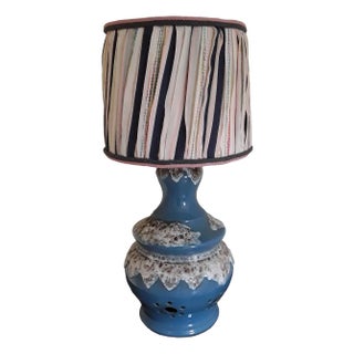 Large Vintage Table Lamp in the style of Fat Lava, 1970s For Sale