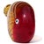 Late 20th Century Vintage Murano Sommerso Red Orange White Fenicio Pattern Italian Art Glass Fish Paperweight Figurine For Sale - Image 5 of 8