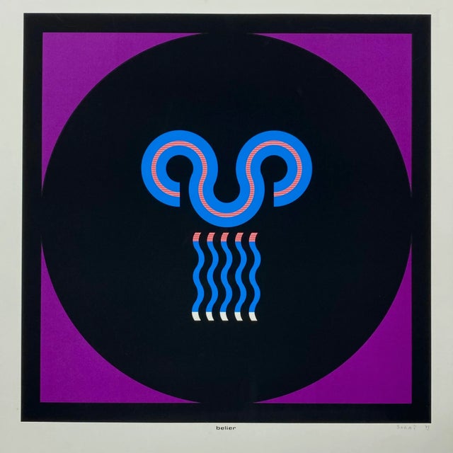 Kumi Sugaï, Aries, Lithograph, 1973 For Sale - Image 6 of 8