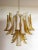 Orange Italian Murano Glass Petal Chandeliers, Set of 2 For Sale - Image 8 of 12