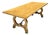 Vintage Wood Lyre Farmhouse Style Table For Sale
