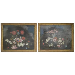Decorative Oils on Canvas - a Pair
