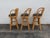 Hollywood Regency Swivel Bamboo Rattan Barstools a Set of Three 6380 For Sale - Image 12 of 17