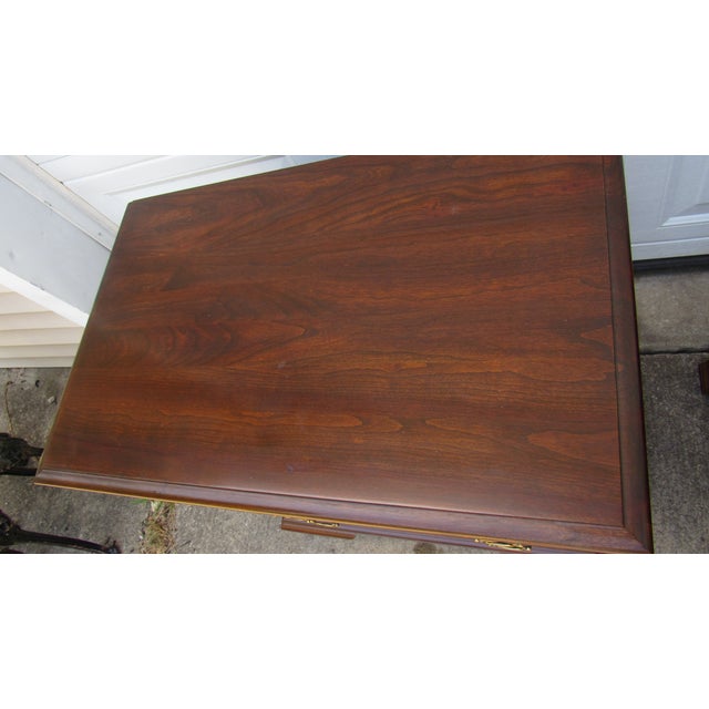 Pair James Sterling Mahogany Nightstands Tables Designer Bachelors Chest For Sale - Image 6 of 9