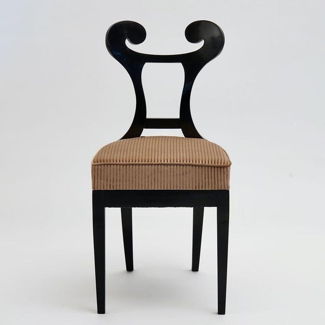Biedermeier Ebonized Dining Chairs, Set of 8 For Sale - Image 10 of 18