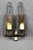 Late 20th Century Tall Neoclassic Wrought Iron and Chrome Candle Holder Sconce - a Pair For Sale - Image 6 of 7