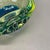 Blue Large Murano Glass Bubble Yellow Bowl, Italy, 1970s For Sale - Image 8 of 18
