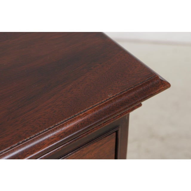 Brown Stickley Colonial Williamsburg Mahogany Block Front Chest For Sale - Image 8 of 18