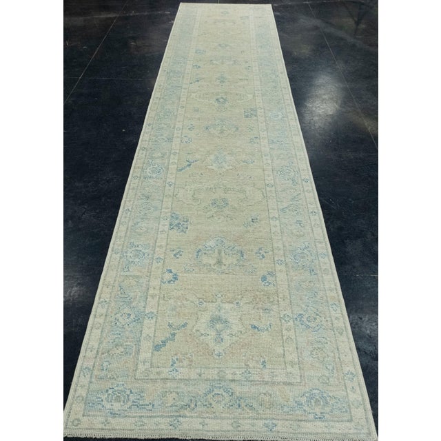 Turkish Oushak Runner Rug 3' x 14'6" #17920 Explore a curated collection of hallway runners, wool rugs, and handmade...