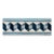 Schumacher x Johnson Hartig Jilly Velvet Tape Trim in Staffordshire Blue For Sale
