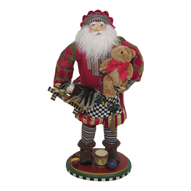 Mackenzie Childs Santa Claus Christmas Statue Chairish