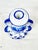 Late 20th Century Vintage Blue and White Frog Taper Candle Holder For Sale - Image 5 of 8