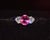 Late 20th Century Gia 4.47Cts No-Heat Mozambique Ruby & D Vvs2 Heart Diamond Platinum Three Stone Ring, Size 6 For Sale - Image 13 of 18